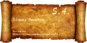 Simay Amadea névjegykártya