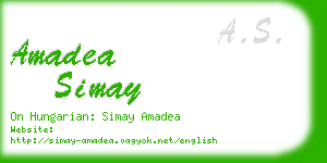 amadea simay business card